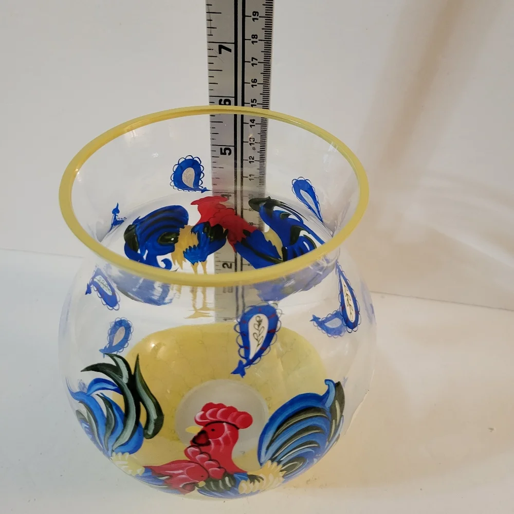 Lenox Handpainted Rooster Vase Country Style